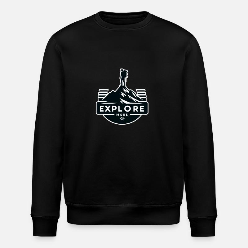 Explore more - Wanderer - Stanley/Stella ROLLER Unisex Organic Sweatshirt - black