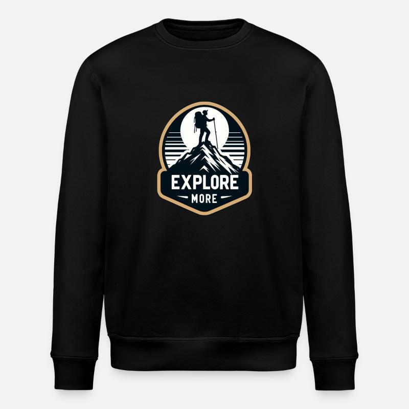Explore more - Wanderer - Stanley/Stella ROLLER Unisex Organic Sweatshirt - black