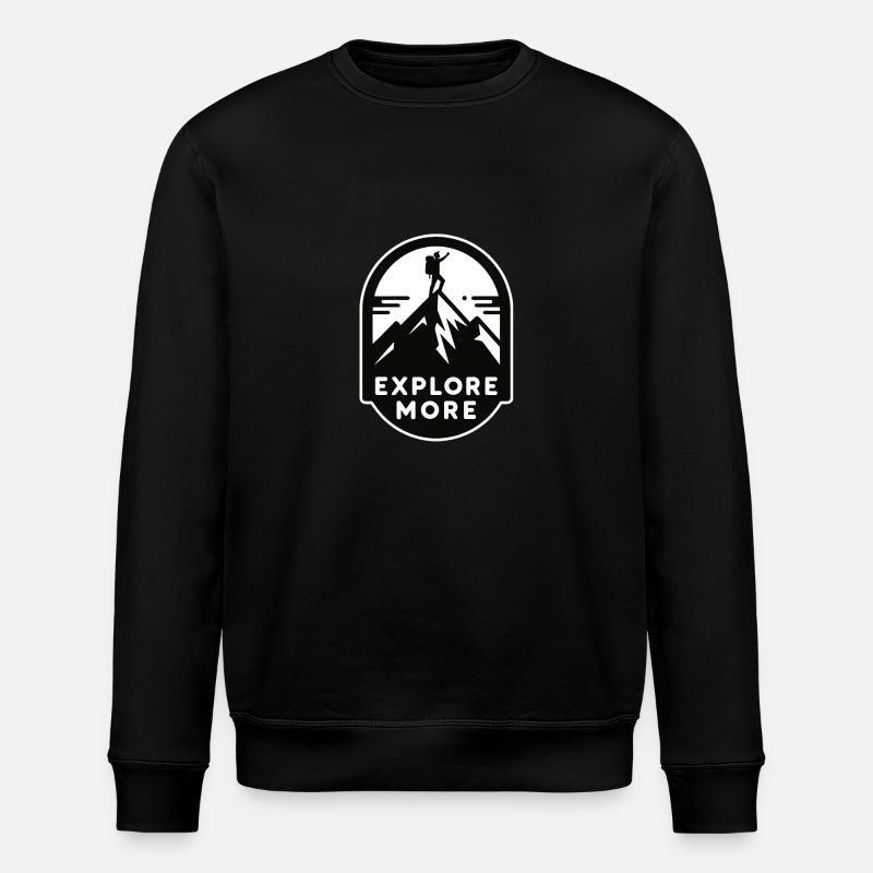 Explore more - Wanderer - Stanley/Stella Unisex Bio-Sweatshirt ROLLER - Schwarz