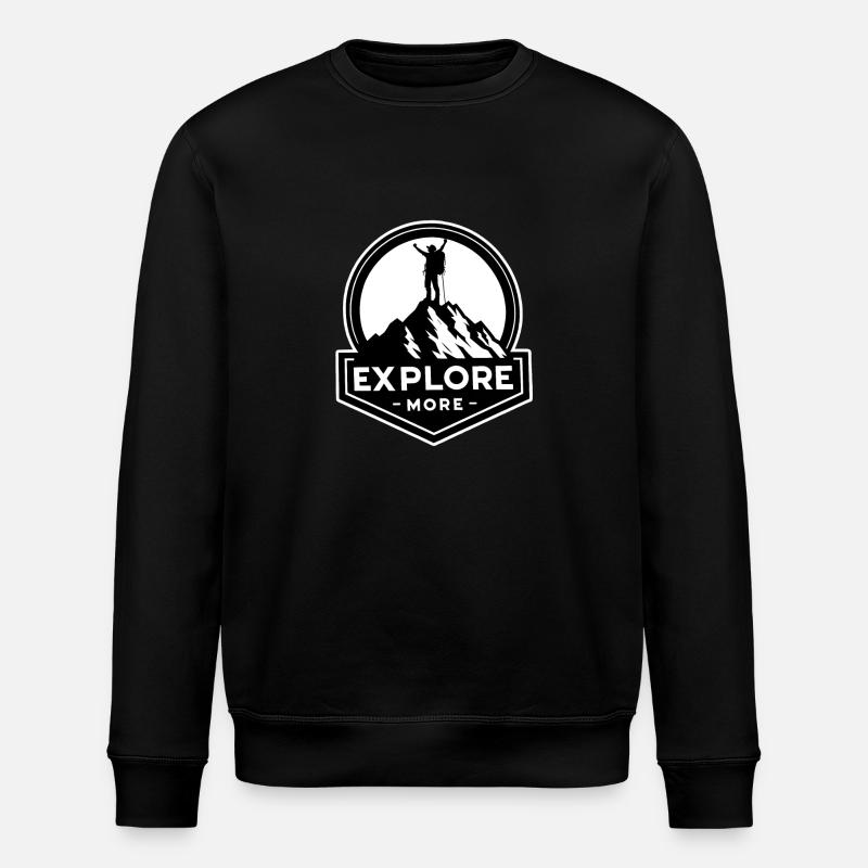 Explore more - Wanderer - Stanley/Stella ROLLER Unisex Organic Sweatshirt - black