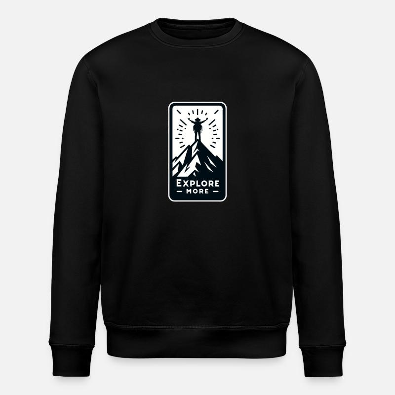 Explore more - Wanderer - Stanley/Stella ROLLER Unisex Organic Sweatshirt - black