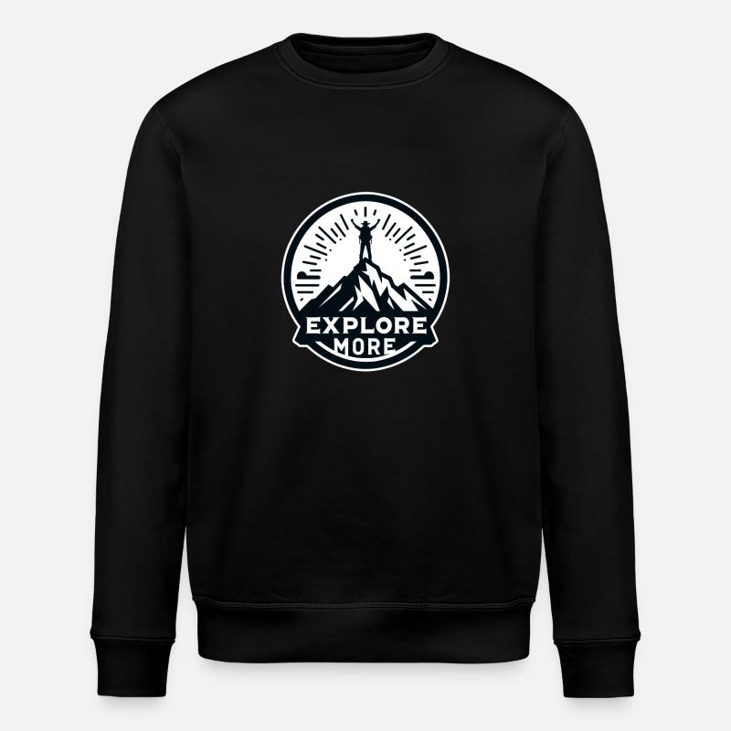 Explore more - Wanderer - Stanley/Stella Unisex Bio-Sweatshirt ROLLER - Schwarz