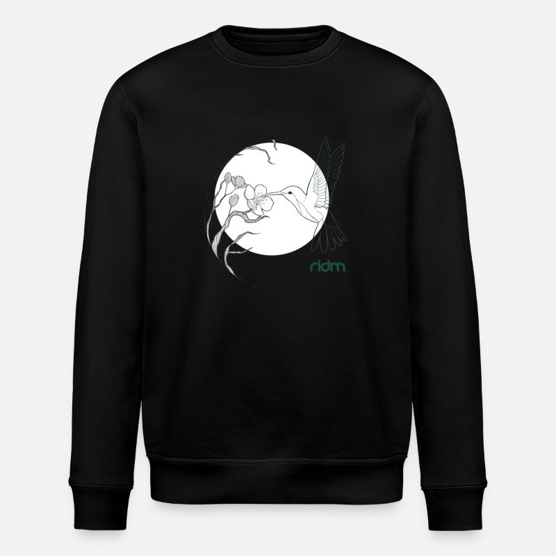ridm humming-bird - Stanley/Stella Unisex Bio-Sweatshirt ROLLER - Schwarz