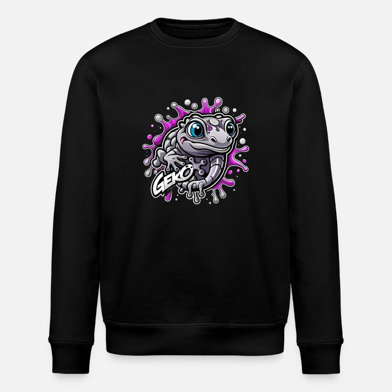 geko - Stanley/Stella Unisex Bio-Sweatshirt ROLLER - Schwarz