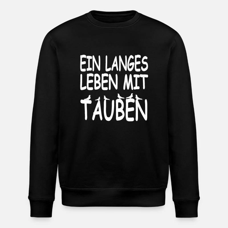 Tauben - Stanley/Stella Unisex Bio-Sweatshirt ROLLER - Schwarz
