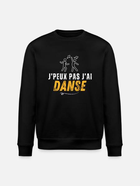 I can't I danced - Stanley/Stella ROLLER Unisex Organic Sweatshirt - black