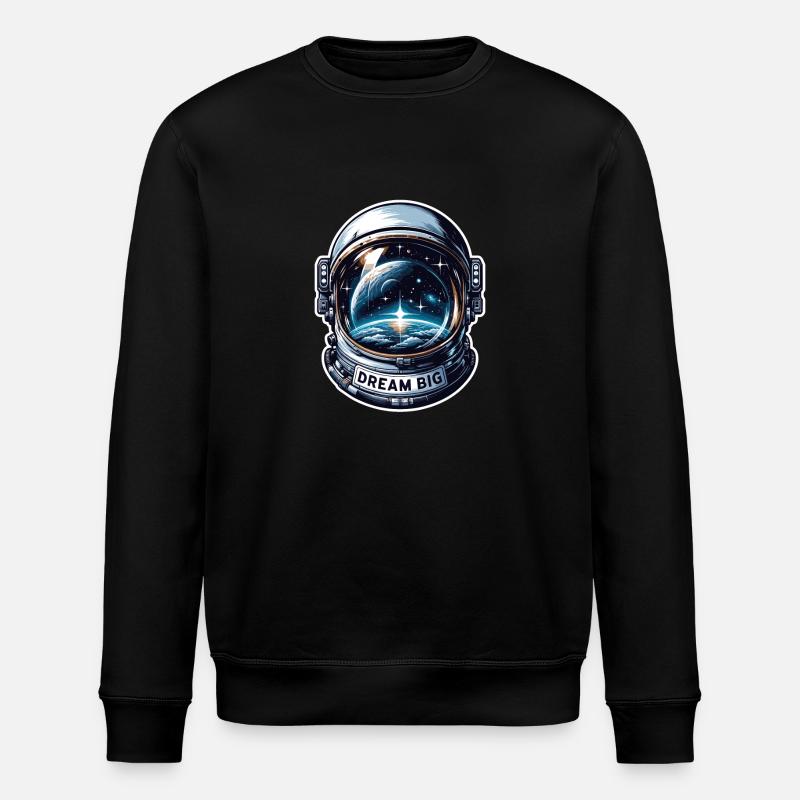 Rêver grand - Illustration d’astronaute - Sweat bio ROLLER Stanley/Stella Unisexe - noir