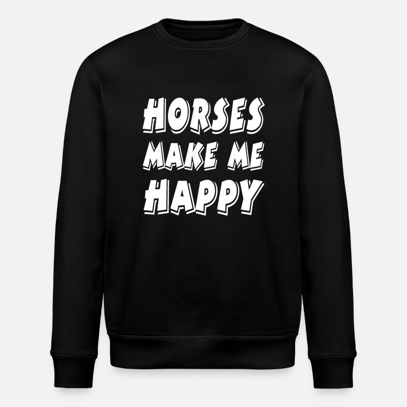 Chevaux - Sweat bio ROLLER Stanley/Stella Unisexe - noir