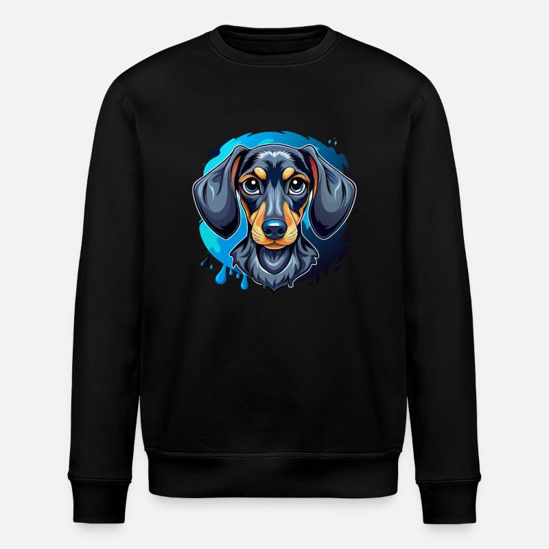 dackel - Stanley/Stella Unisex Bio-Sweatshirt ROLLER - Schwarz