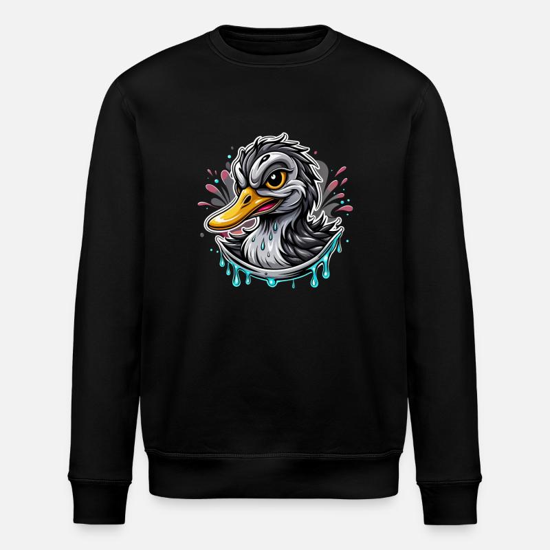Duck - Stanley/Stella ROLLER Unisex Organic Sweatshirt - black