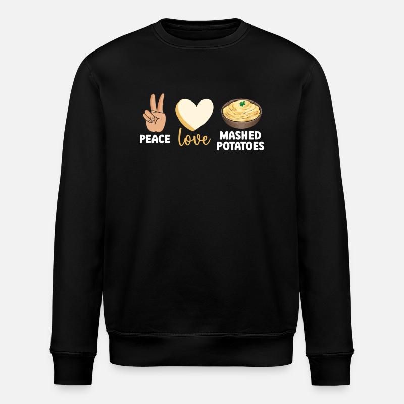 Mashed potatoes Mashed potatoes - Stanley/Stella ROLLER Unisex Organic Sweatshirt - black