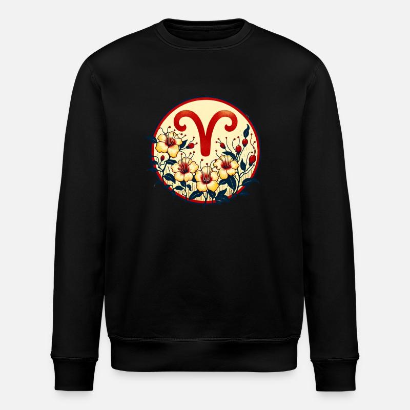 Widder-Symbol - Stanley/Stella Unisex Bio-Sweatshirt ROLLER - Schwarz