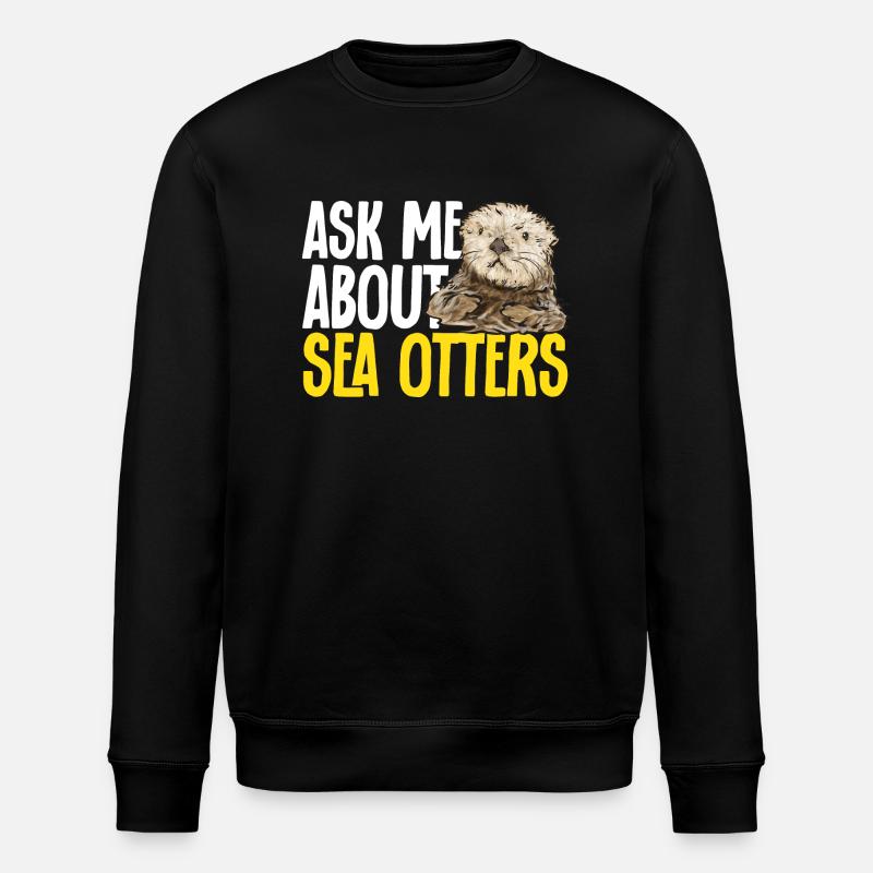 Loutre de mer - Sweat bio ROLLER Stanley/Stella Unisexe - noir