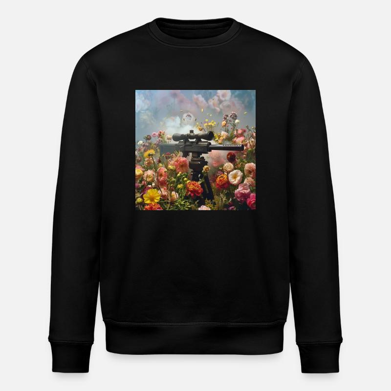 Le pouvoir des fleurs - Sweat bio ROLLER Stanley/Stella Unisexe - noir