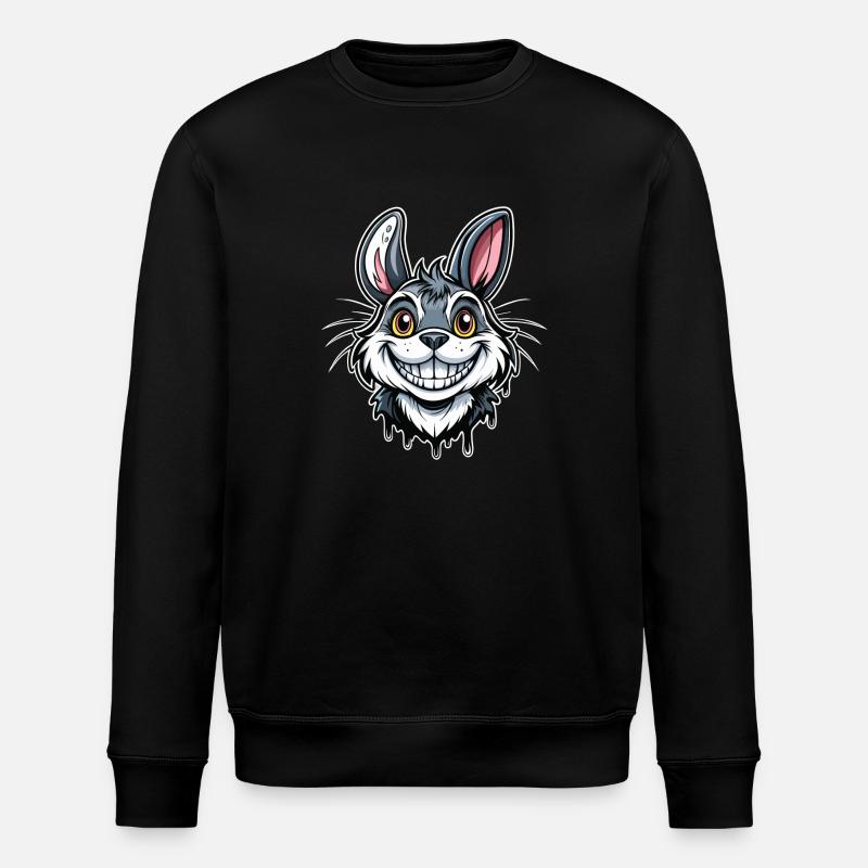 Lapin du Cheshire - Sweat bio ROLLER Stanley/Stella Unisexe - noir