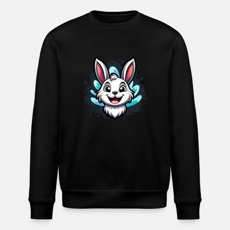Easter Bunny - Stanley/Stella ROLLER Unisex Organic Sweatshirt - black
