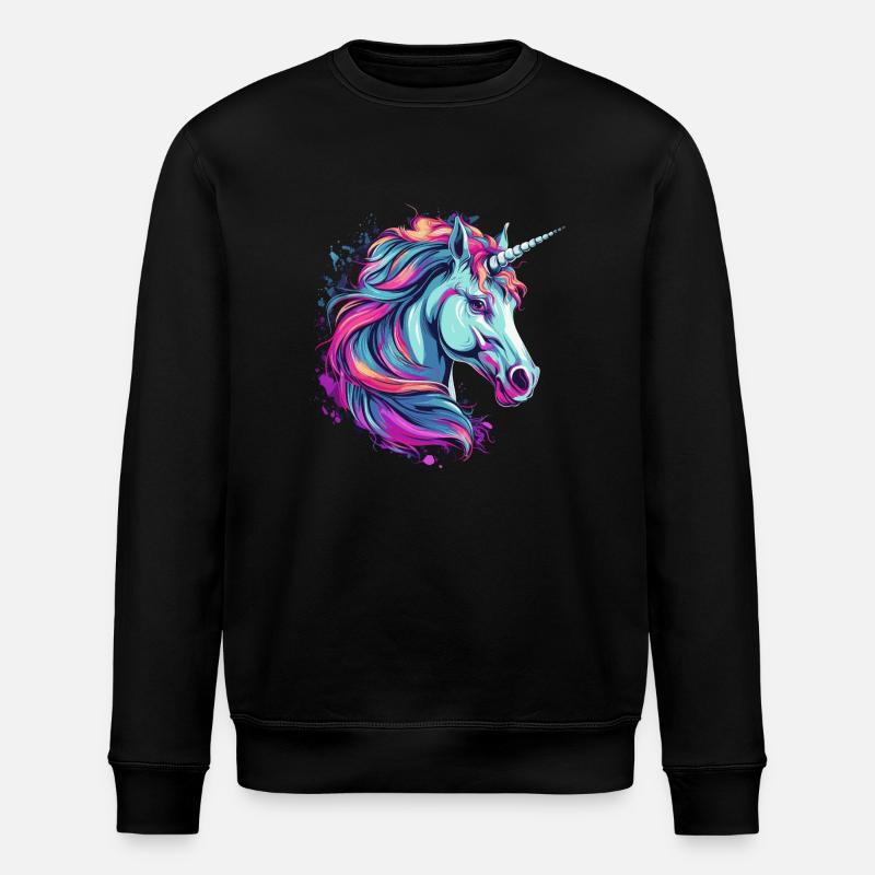 Licorne - Sweat bio ROLLER Stanley/Stella Unisexe - noir