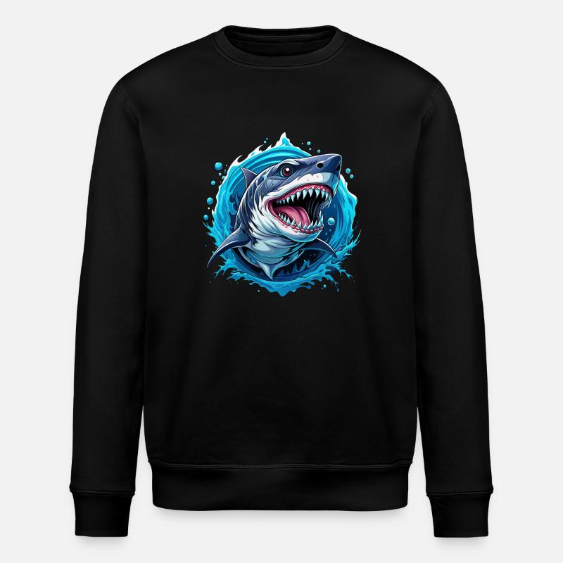 requin - Sweat bio ROLLER Stanley/Stella Unisexe - noir
