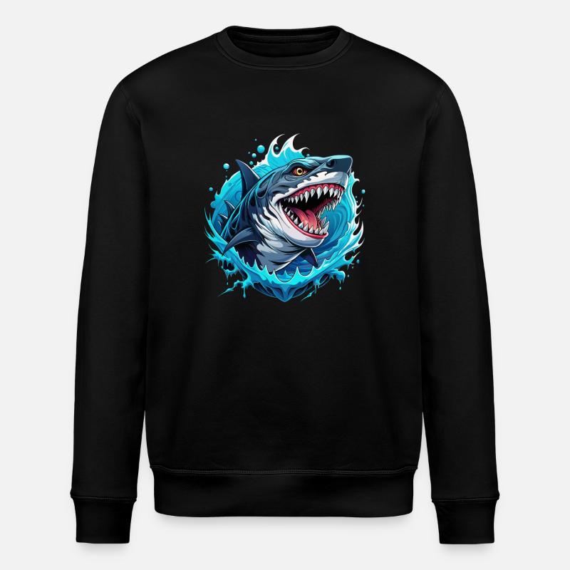 megalodon - Stanley/Stella Unisex Bio-Sweatshirt ROLLER - Schwarz