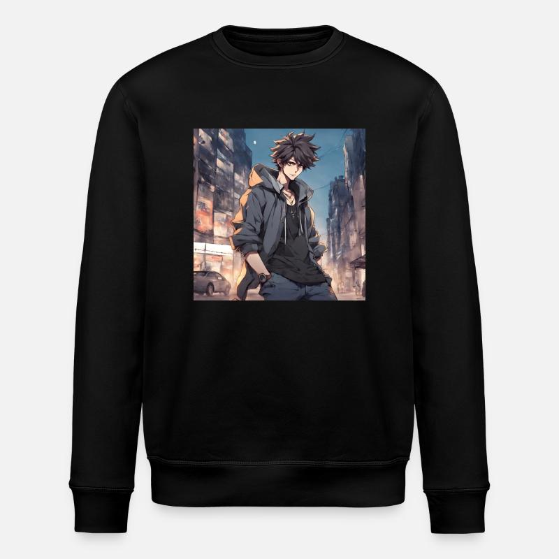 Anime cute boy - Sweat bio ROLLER Stanley/Stella Unisexe - noir