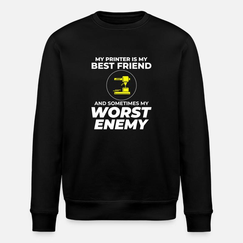 3D Printer 3D Printing - Stanley/Stella ROLLER Unisex Organic Sweatshirt - black