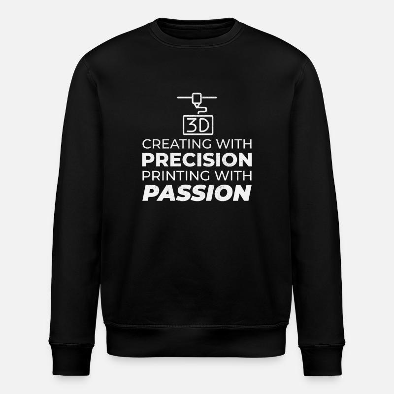3D Printer 3D Printing - Stanley/Stella ROLLER Unisex Organic Sweatshirt - black
