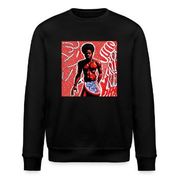 A Lovely Day - pop art - Sweat bio ROLLER Stanley/Stella Unisexe - noir - Devant - Nik (191cm)