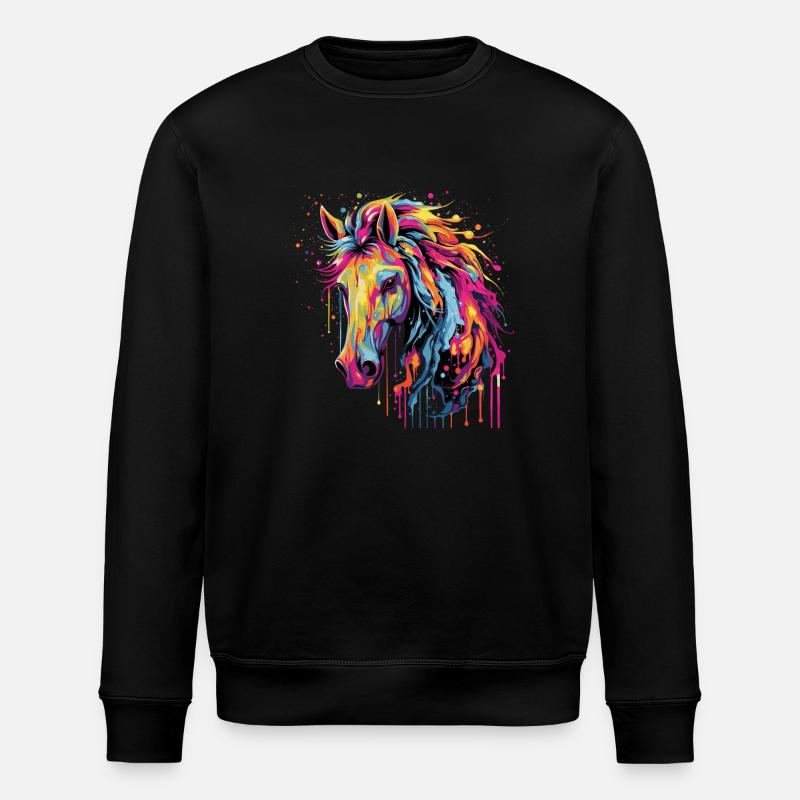 L’amour des chevaux - Sweat bio ROLLER Stanley/Stella Unisexe - noir