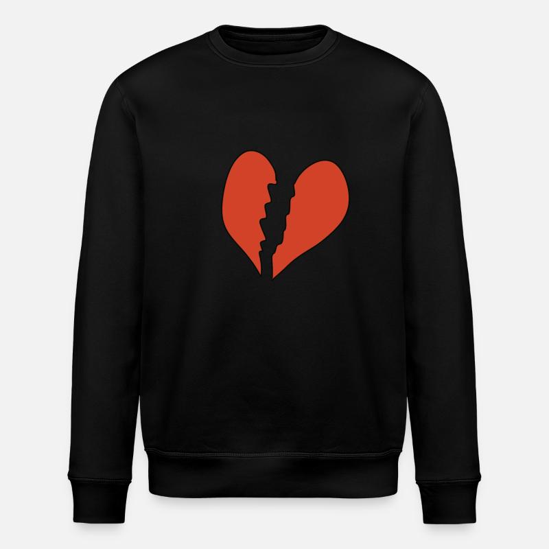 icône de cœur brisé - Sweat bio ROLLER Stanley/Stella Unisexe - noir