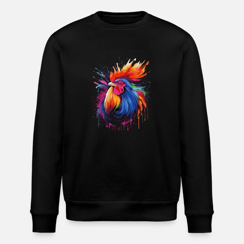Un coq fier - Sweat bio ROLLER Stanley/Stella Unisexe - noir