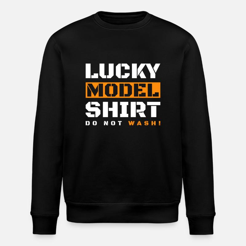 Model Ship Captain Anchor - Stanley/Stella ROLLER Unisex Organic Sweatshirt - black