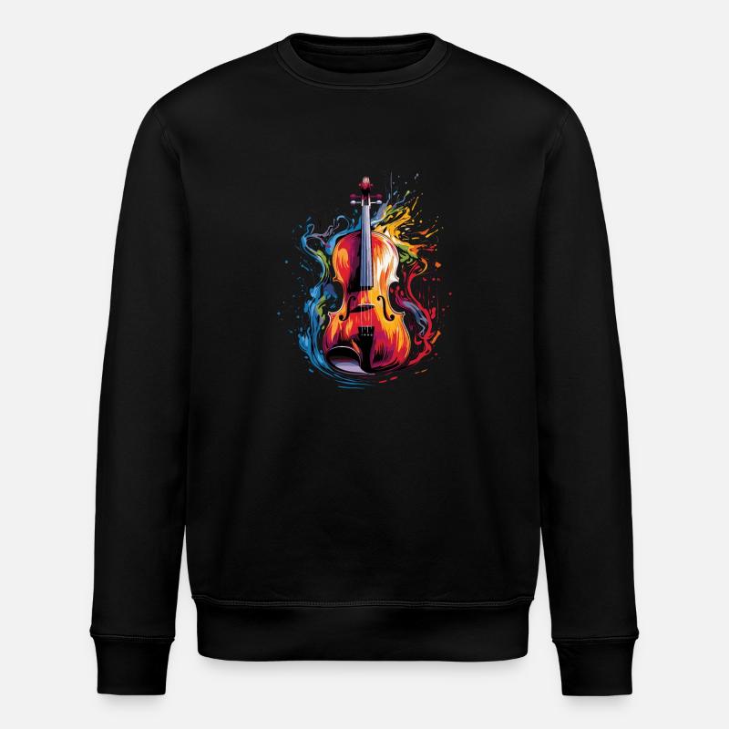 Violon Popart - Sweat bio ROLLER Stanley/Stella Unisexe - noir