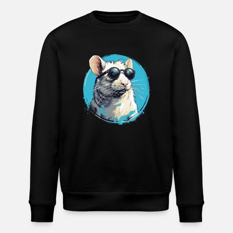 Cool Rat - Stanley/Stella ROLLER Unisex Organic Sweatshirt - black