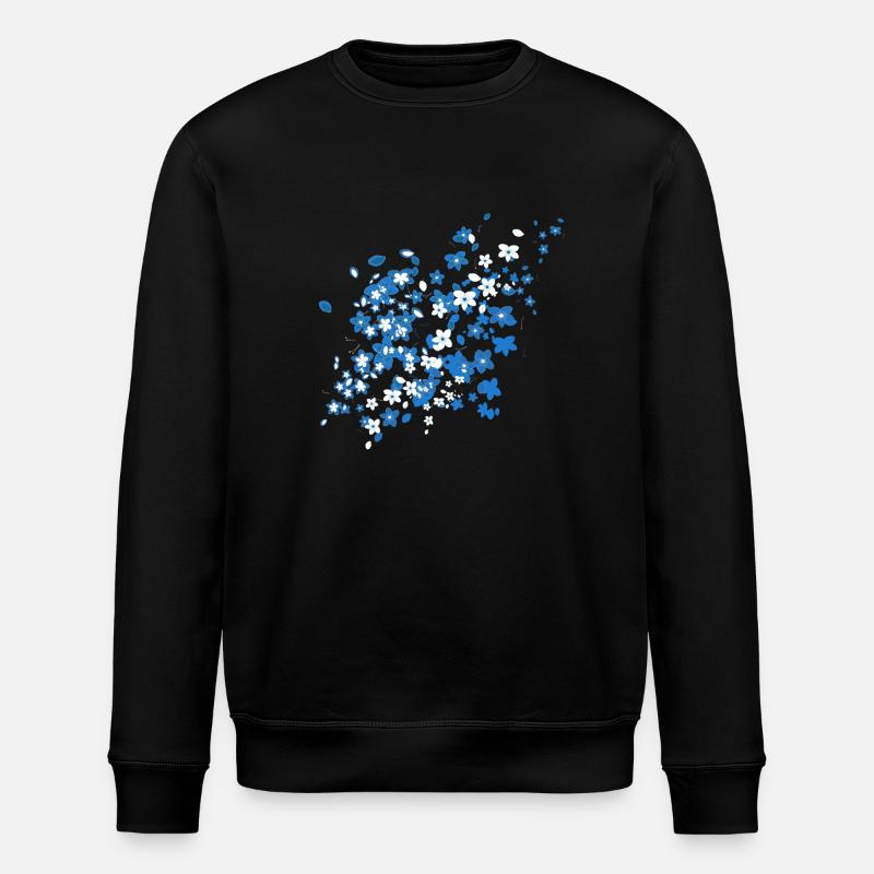 Blue Sakura - Stanley/Stella ROLLER Unisex Organic Sweatshirt - black