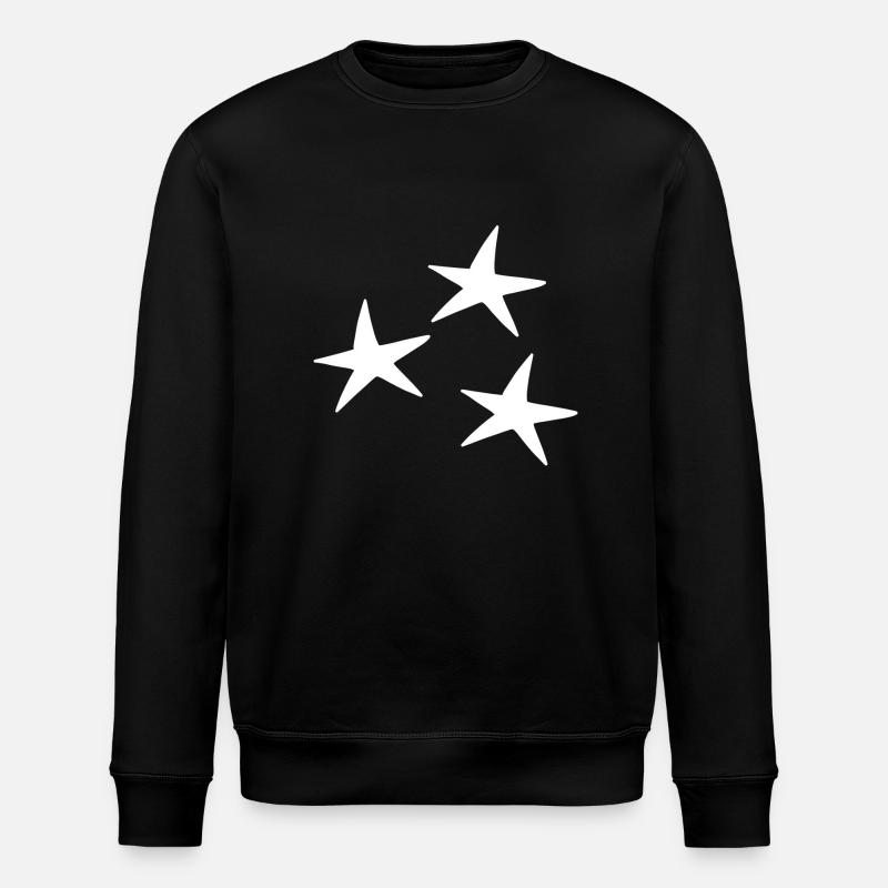 Icône motif étoile - Sweat bio ROLLER Stanley/Stella Unisexe - noir
