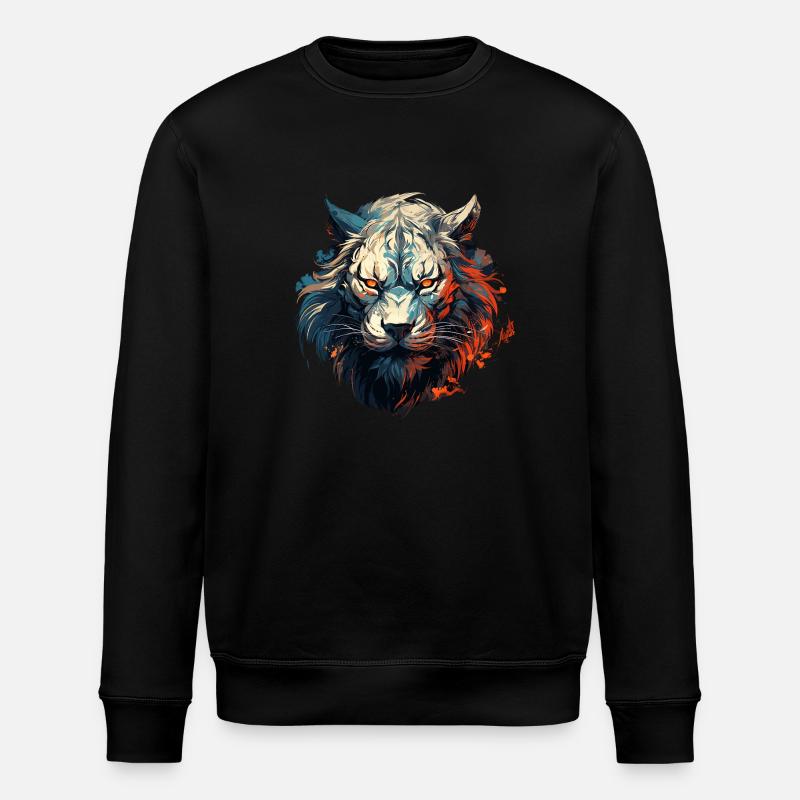Mode mit Löwenherz - Stanley/Stella Unisex Bio-Sweatshirt ROLLER - Schwarz