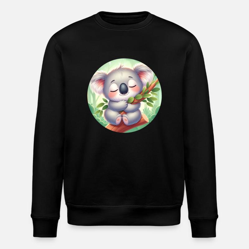 Koala heureux Koala Ours Koala - Sweat bio ROLLER Stanley/Stella Unisexe - noir