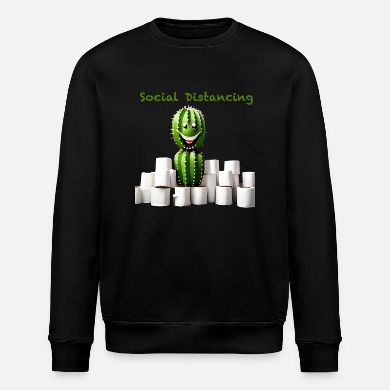 Social Distancing - Stanley/Stella Unisex Bio-Sweatshirt ROLLER - Schwarz