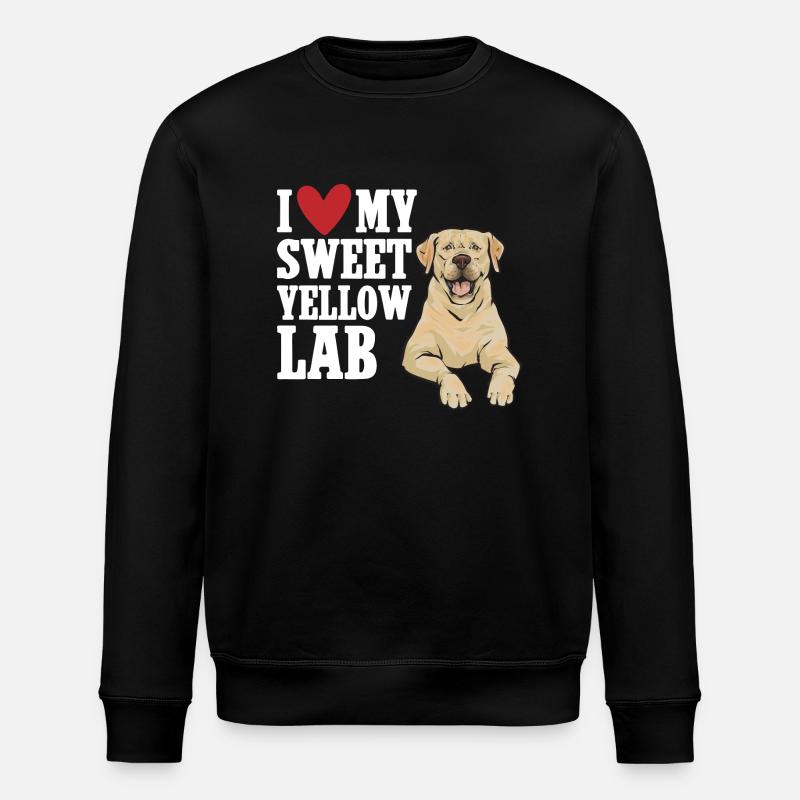 Labrador Retriever jaune - Sweat bio ROLLER Stanley/Stella Unisexe - noir