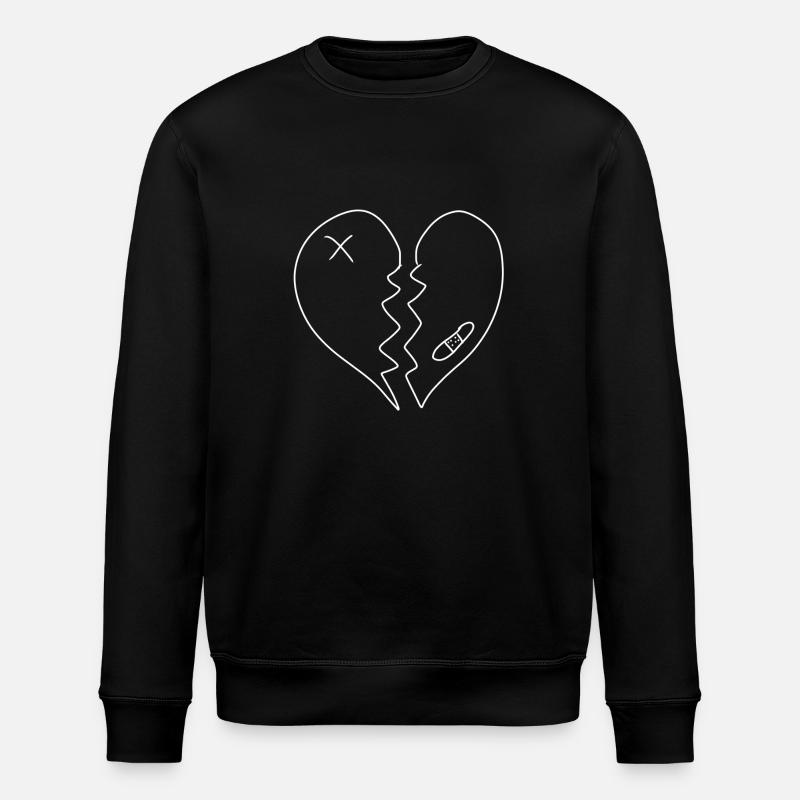Cicatrices au cœur brisé - Sweat bio ROLLER Stanley/Stella Unisexe - noir