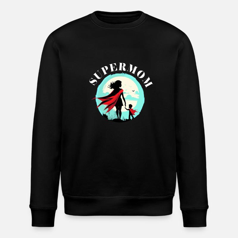 Supermom - Stanley/Stella Unisex Bio-Sweatshirt ROLLER - Schwarz