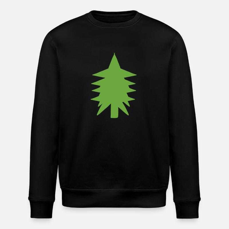 Fir tree tree natural - Stanley/Stella ROLLER Unisex Organic Sweatshirt - black