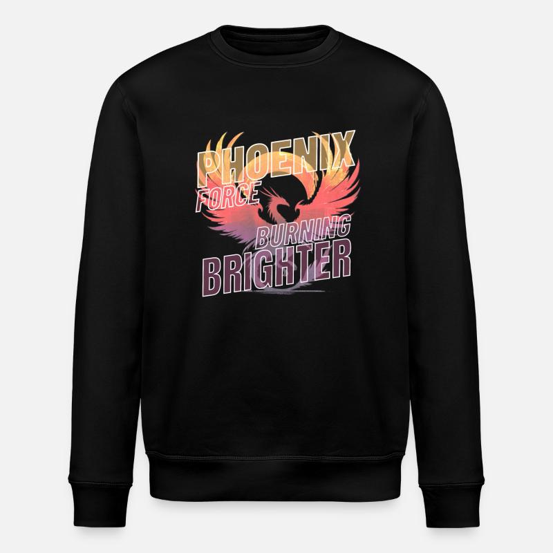 Phoenix Force erstrahlt heller - Stanley/Stella Unisex Bio-Sweatshirt ROLLER - Schwarz