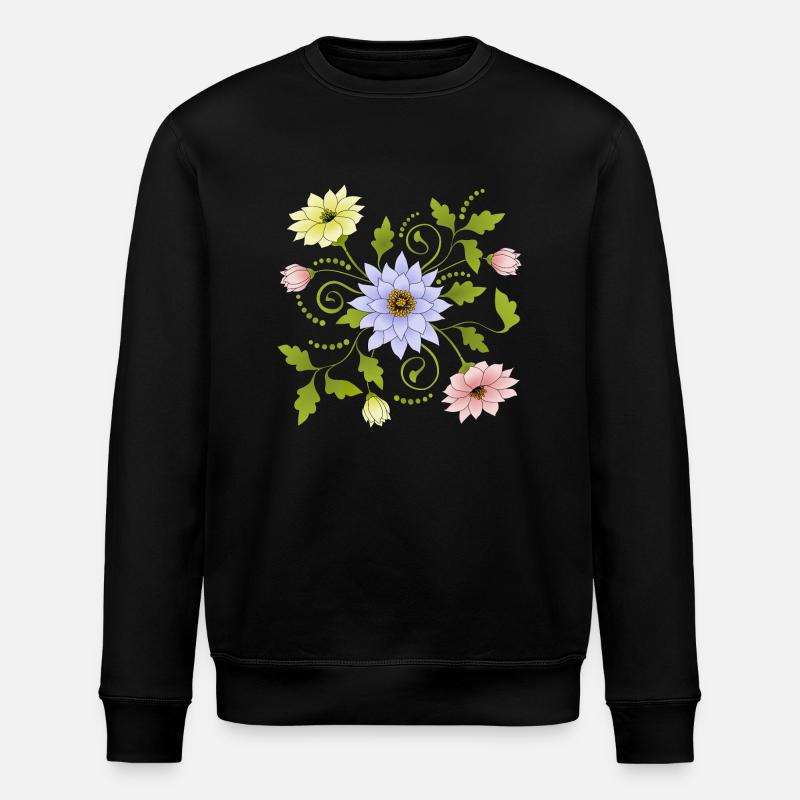 Fleur - Sweat bio ROLLER Stanley/Stella Unisexe - noir