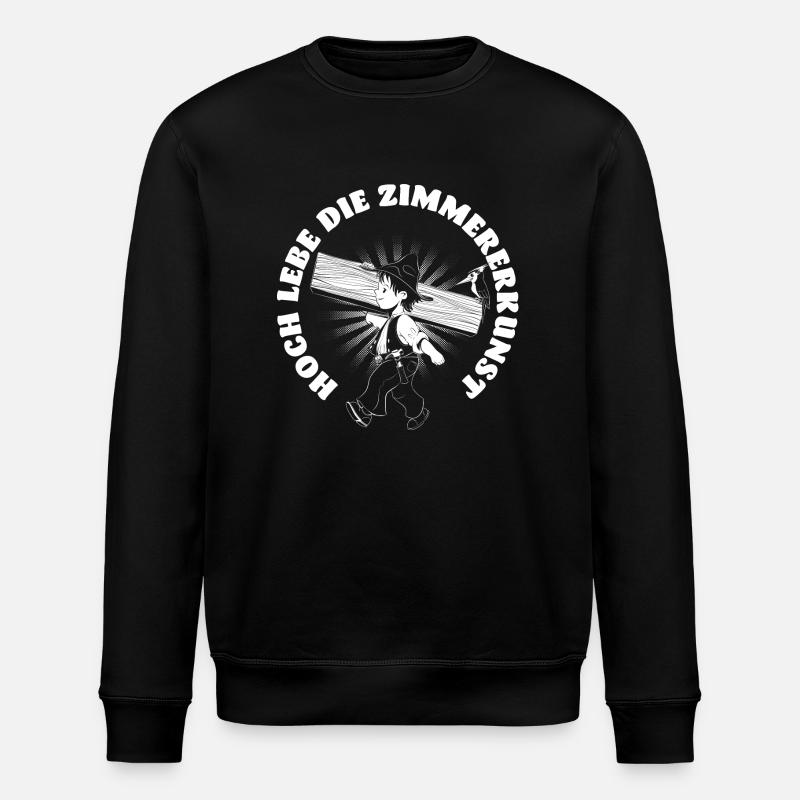 Charpentier - Sweat bio ROLLER Stanley/Stella Unisexe - noir