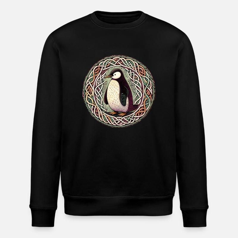 Pingouin celtique - Sweat bio ROLLER Stanley/Stella Unisexe - noir
