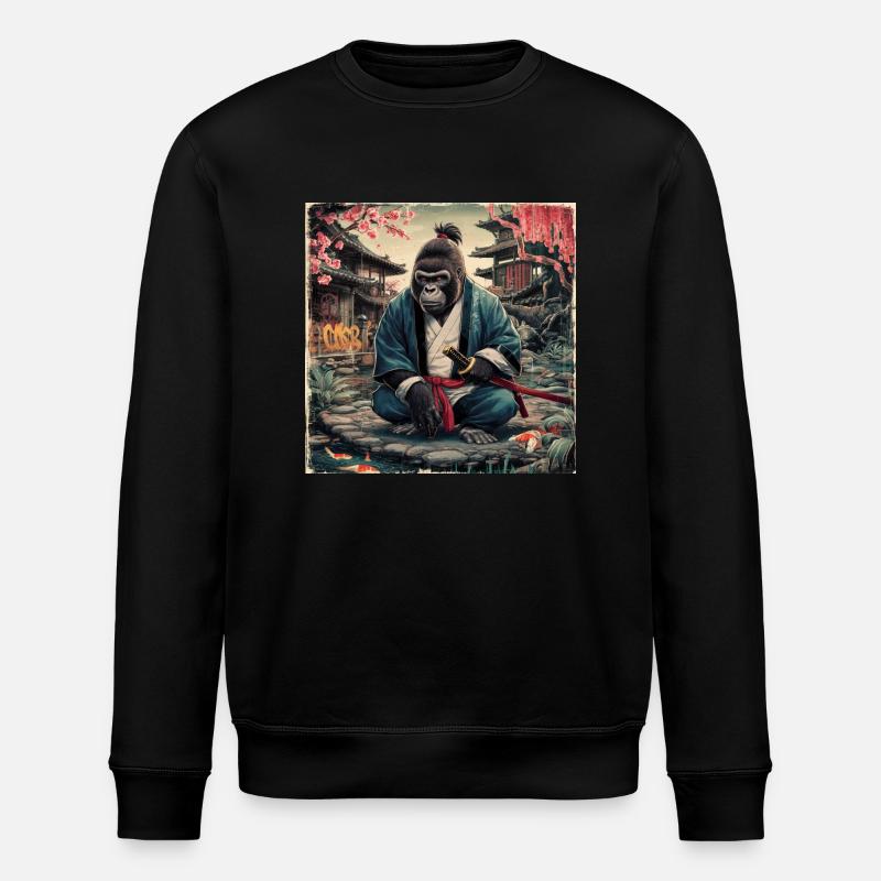 T-shirt Gorille 9 - Sweat bio ROLLER Stanley/Stella Unisexe - noir
