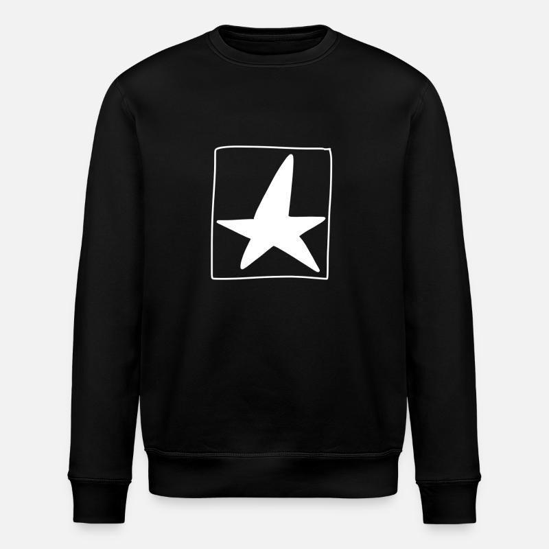 stern quadrat symbol form - Stanley/Stella Unisex Bio-Sweatshirt ROLLER - Schwarz