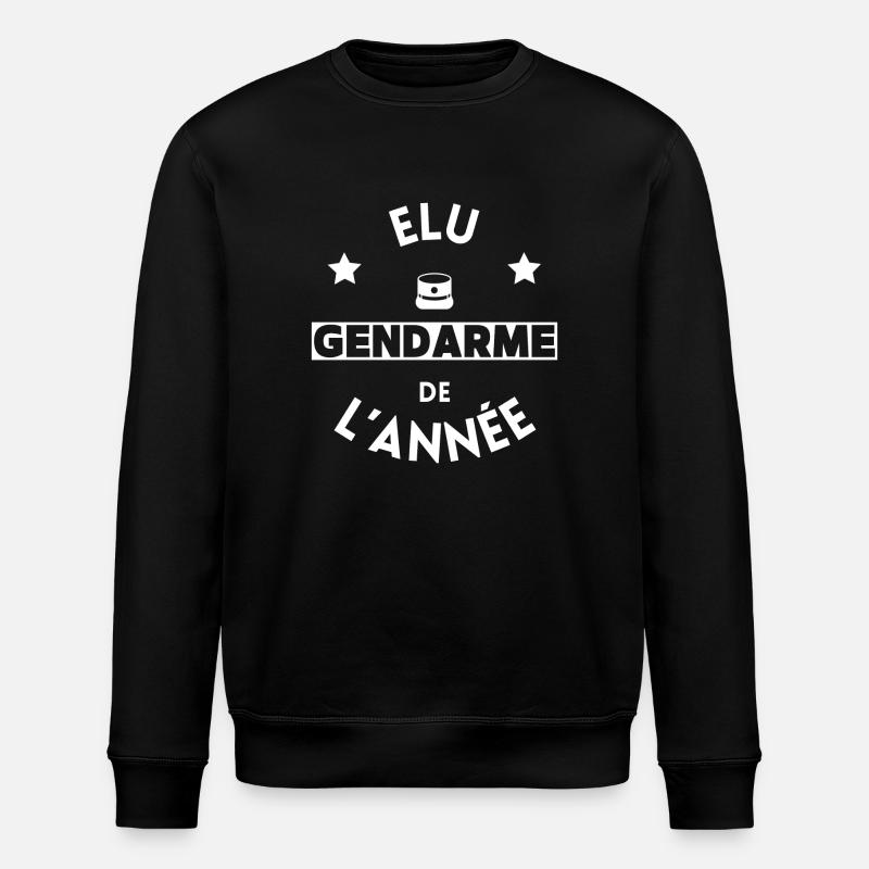 Élu gendarme de l'année - Sweat bio ROLLER Stanley/Stella Unisexe - noir