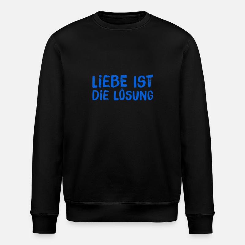 Je vis l’amour - Sweat bio ROLLER Stanley/Stella Unisexe - noir